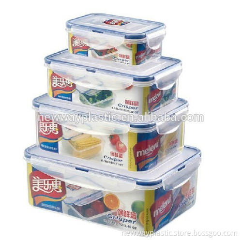 Microwavable air seal clear stackable food container